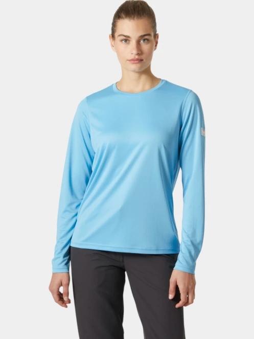 Helly Hansen W Hh Tech Crew Ls 2.0 női hosszú ujjú póló világoskék színben 2