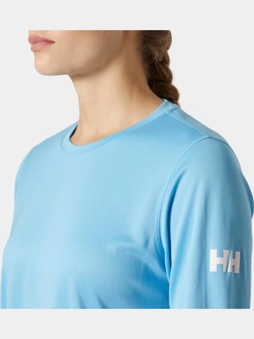 Helly Hansen W Hh Tech Crew Ls 2.0 női hosszú ujjú póló világoskék színben 4