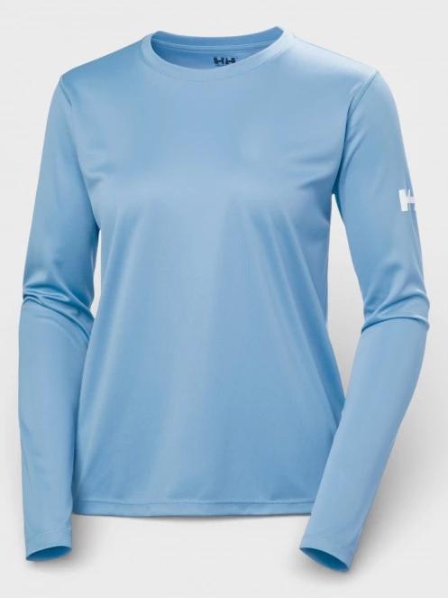 Helly Hansen W Hh Tech Crew Ls női hosszú ujjú sport póló világoskék színben 5
