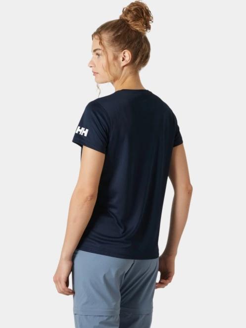 Helly Hansen W Hh Tech T-Shirt 2.0 női rövid ujjú póló sötétkék színben 3