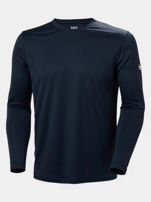 Helly Hansen Hh Tech Crew Ls 2.0 férfi hosszú ujjú sport póló sötétkék színben 5