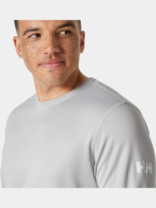 Helly Hansen Hh Tech Crew Ls 2.0 férfi hosszú ujjú sport póló szürke színben 4