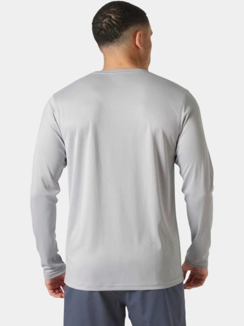 Helly Hansen Hh Tech Crew Ls férfi hosszú ujjú sport póló szürke színben 3