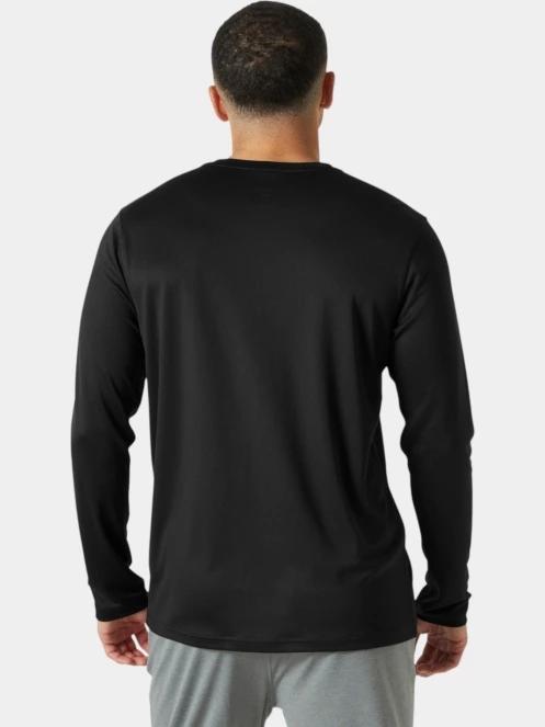 Helly Hansen Hh Tech Crew Ls férfi hosszú ujjú sport póló fekete színben 3