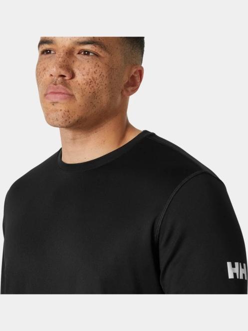 Helly Hansen Hh Tech Crew Ls férfi hosszú ujjú sport póló fekete színben 4