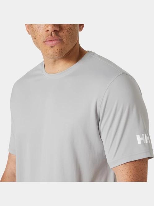 Helly Hansen Hh Tech T-Shirt 2.0 férfi rövid ujjú sport póló szürke színben 4