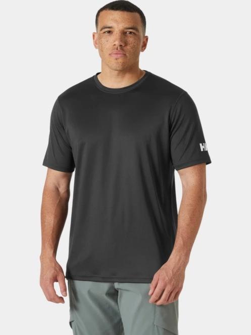 Helly Hansen Hh Tech T-Shirt 2.0 férfi rövid ujjú sport póló fekete színben 2