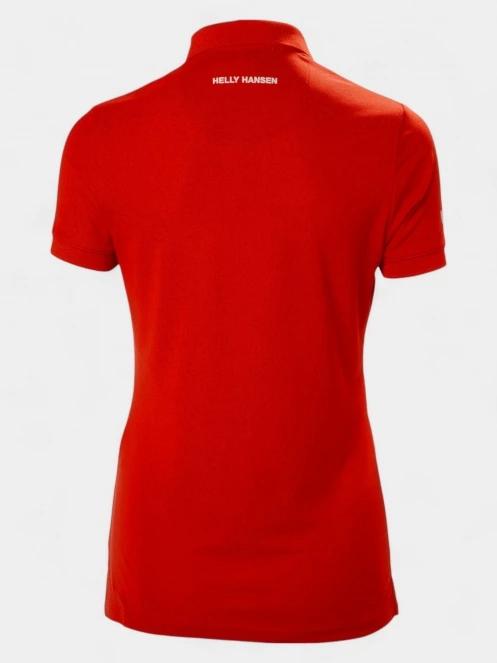 Helly Hansen W Crewline Polo női galléros póló piros színben 3