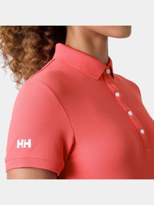 Helly Hansen W Crewline Polo női galléros póló rózsaszín színben 5