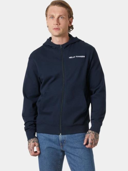 Helly Hansen Core Zip Hoodie férfi kapucnis pulóver sötétkék színben 2