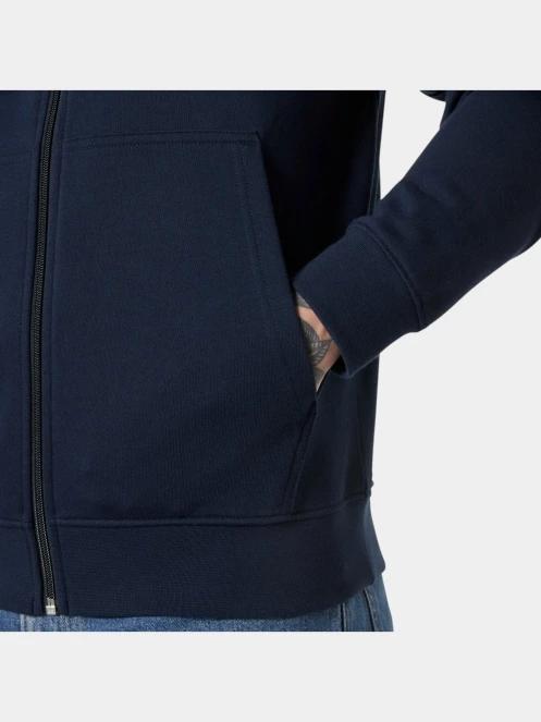 Helly Hansen Core Zip Hoodie férfi kapucnis pulóver sötétkék színben 4