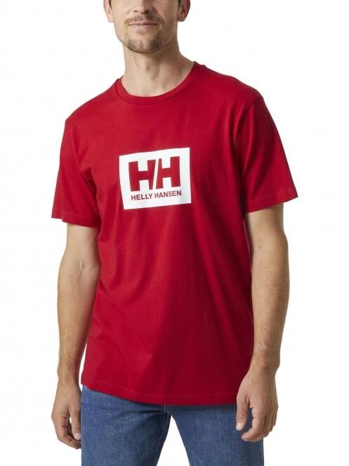 Helly Hansen Hh Box T férfi rövid ujjú póló piros színben 2