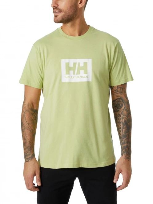 Helly Hansen Hh Box T férfi rövid ujjú póló zöld színben 2