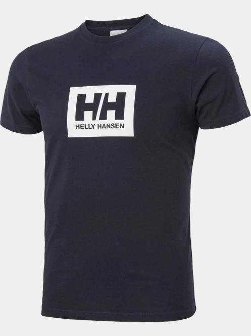 Helly Hansen Hh Box T férfi rövid ujjú póló sötétkék színben 2