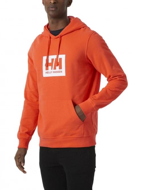 Helly Hansen Hh Box Hoodie férfi kapucnis pulóver narancssárga színben 2