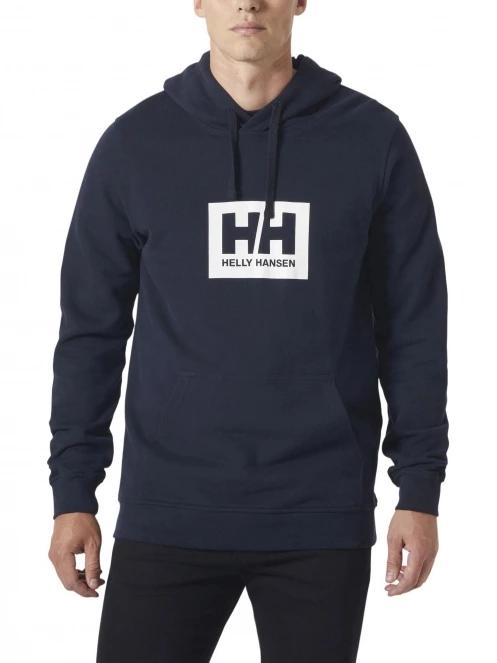 Helly Hansen Hh Box Hoodie férfi kapucnis pulóver sötétkék színben 2