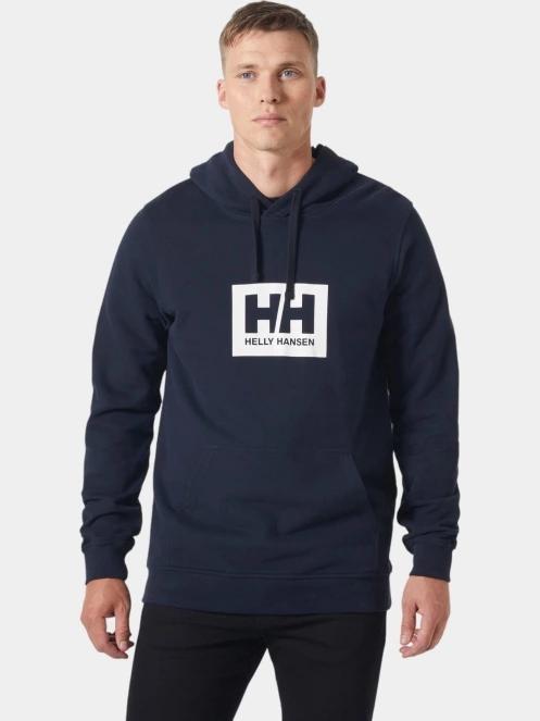 Helly Hansen Hh Box Hoodie férfi kapucnis pulóver sötétkék színben 2