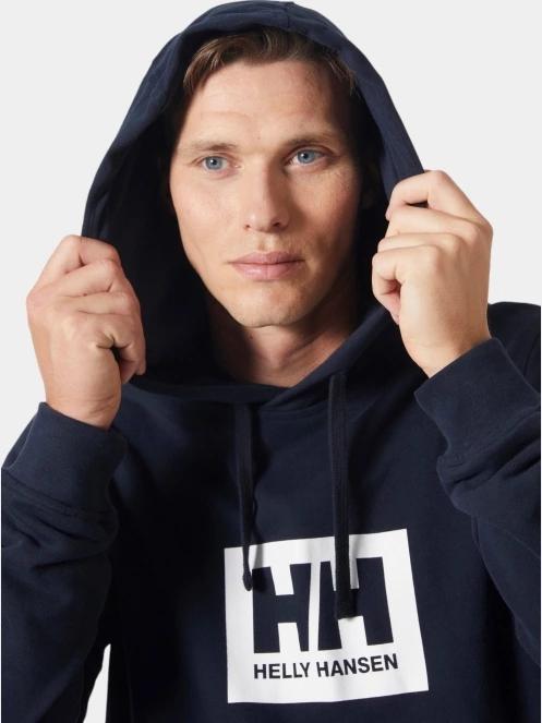 Helly Hansen Hh Box Hoodie férfi kapucnis pulóver sötétkék színben 4