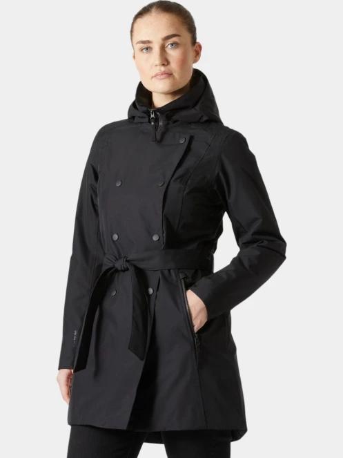 Helly Hansen W Welsey Ii Trench Insulated női esőkabát fekete színben 2