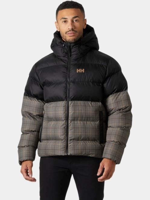 Helly Hansen Oslo Graphic Puffy férfi átmeneti kabát barna színben 2