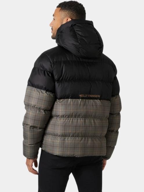 Helly Hansen Oslo Graphic Puffy férfi átmeneti kabát barna színben 3