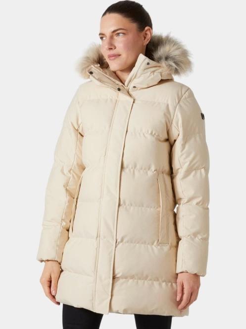 Helly Hansen W Blossom Puffy Parka női télikabát homok színben 2