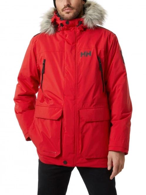 Helly Hansen Reine Parka férfi télikabát piros színben 2