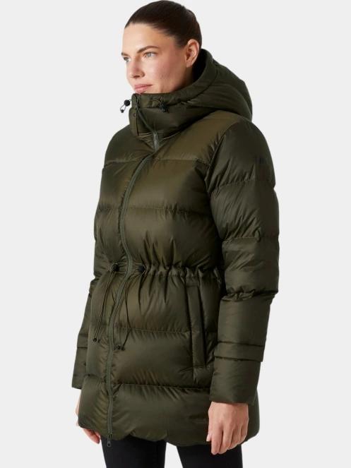 Helly Hansen W Essence Down Parka női pehelykabát zöld színben 2