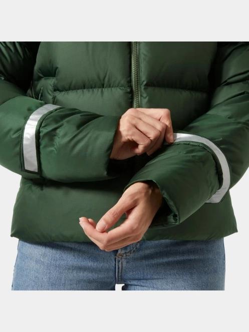 Helly Hansen W Essence Down Jacket női pehelykabát zöld színben 4