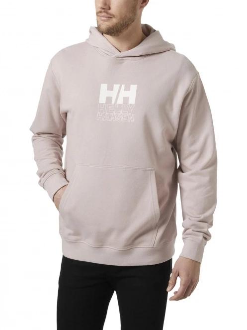 Helly Hansen Core Graphic Sweat Hoodie férfi kapucnis pulóver rózsaszín színben 2