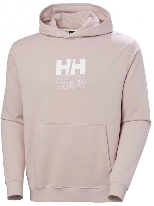 Helly Hansen Core Graphic Sweat Hoodie férfi kapucnis pulóver rózsaszín színben 6