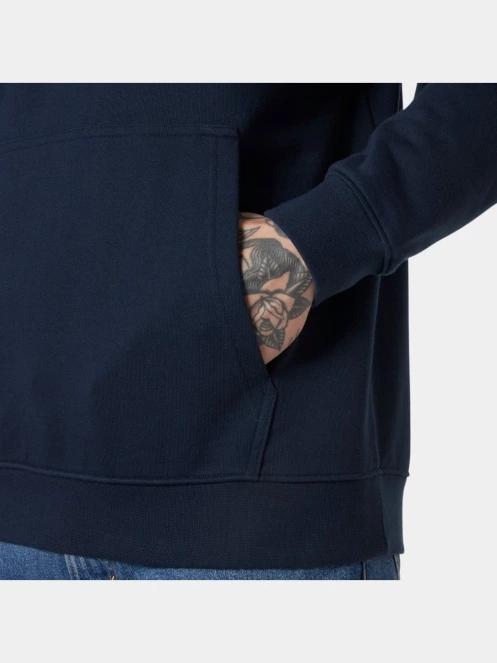 Helly Hansen Core Graphic Sweat Hoodie férfi kapucnis pulóver sötétkék színben 4