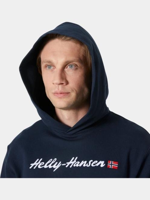 Helly Hansen Core Graphic Sweat Hoodie férfi kapucnis pulóver sötétkék színben 5