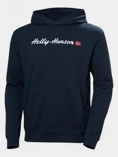 Helly Hansen Core Graphic Sweat Hoodie férfi kapucnis pulóver sötétkék színben 6
