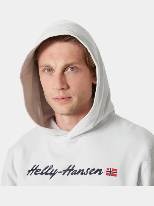 Helly Hansen Core Graphic Sweat Hoodie férfi kapucnis pulóver szürke színben 5
