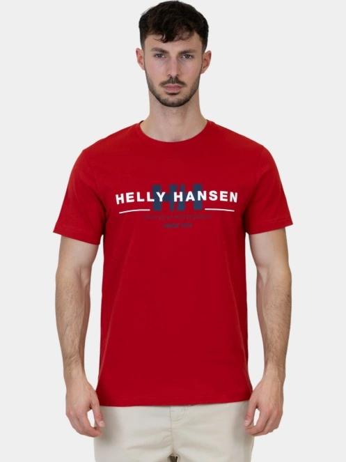 Helly Hansen Core Graphic T férfi rövid ujjú póló piros színben 2