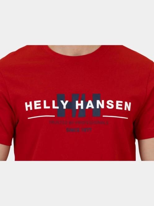 Helly Hansen Core Graphic T férfi rövid ujjú póló piros színben 6
