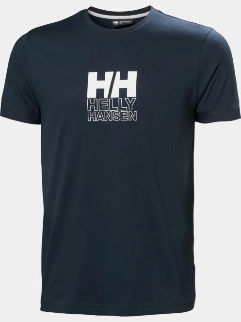 Helly Hansen Core Graphic T férfi rövid ujjú póló sötétkék színben 5