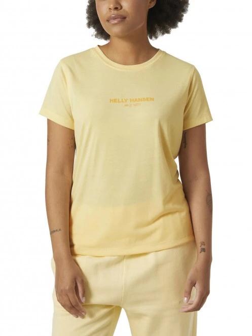 Helly Hansen W Allure T-Shirt női rövid ujjú póló sárga színben 2