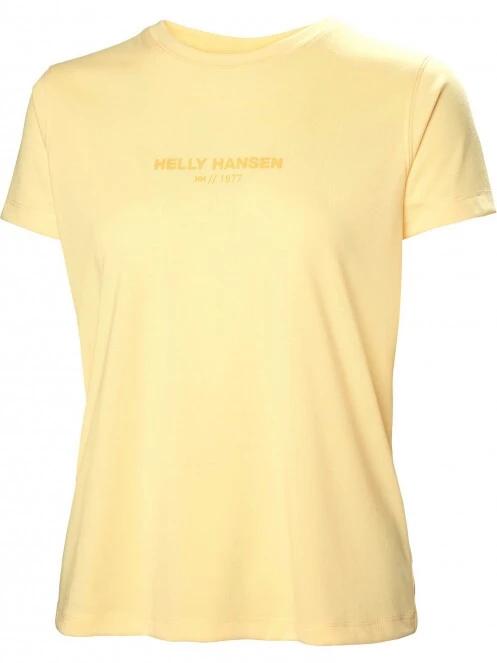 Helly Hansen W Allure T-Shirt női rövid ujjú póló sárga színben 4