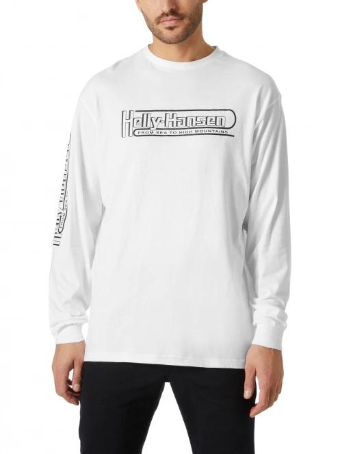 Helly Hansen Yu Long Sleeve férfi hosszú ujjú póló fehér színben 2