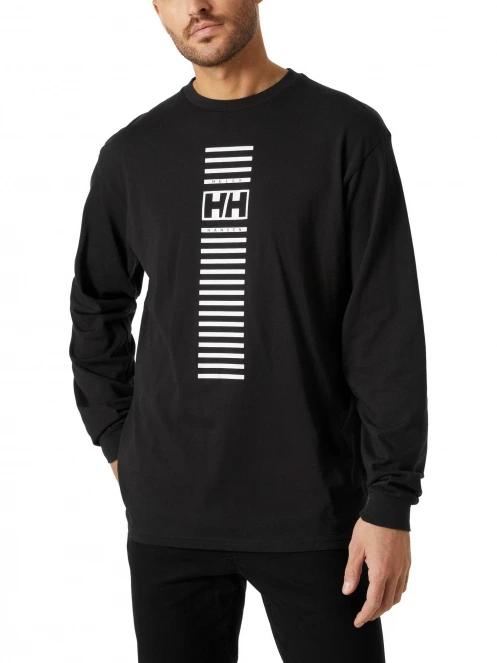 Helly Hansen Yu Long Sleeve férfi hosszú ujjú póló fekete színben 2