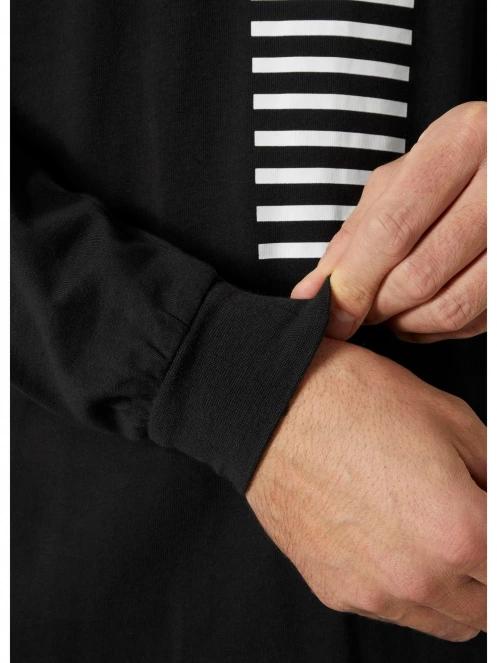 Helly Hansen Yu Long Sleeve férfi hosszú ujjú póló fekete színben 5