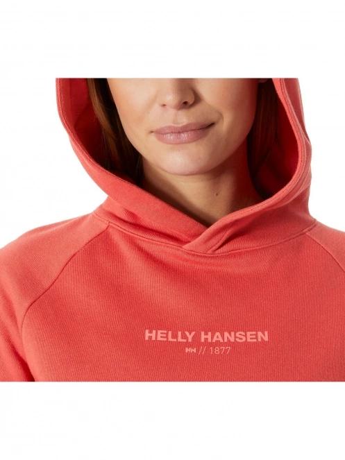 Helly Hansen W Core Hoodie női kapucnis pulóver piros színben 4