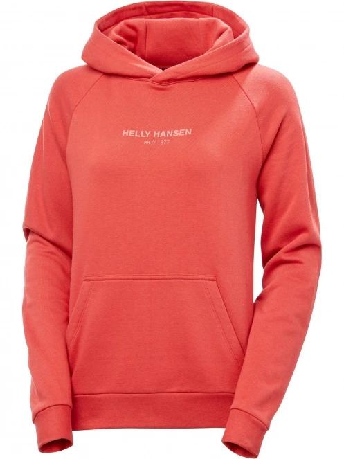 Helly Hansen W Core Hoodie női kapucnis pulóver piros színben 6