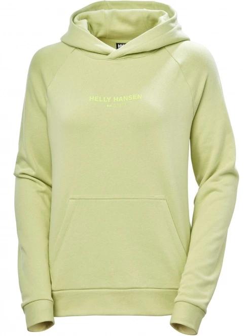 Helly Hansen W Core Hoodie női kapucnis pulóver zöld színben 6