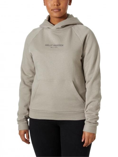 Helly Hansen W Core Hoodie női kapucnis pulóver szürke színben 2