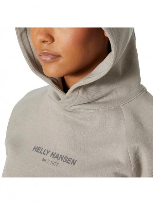 Helly Hansen W Core Hoodie női kapucnis pulóver szürke színben 4