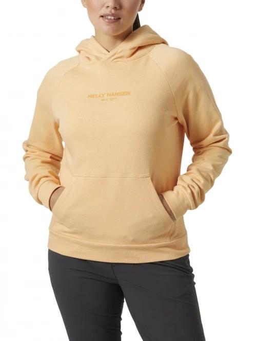Helly Hansen W Core Hoodie női kapucnis pulóver narancssárga színben 2