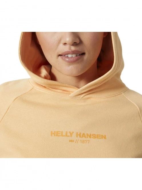 Helly Hansen W Core Hoodie női kapucnis pulóver narancssárga színben 4